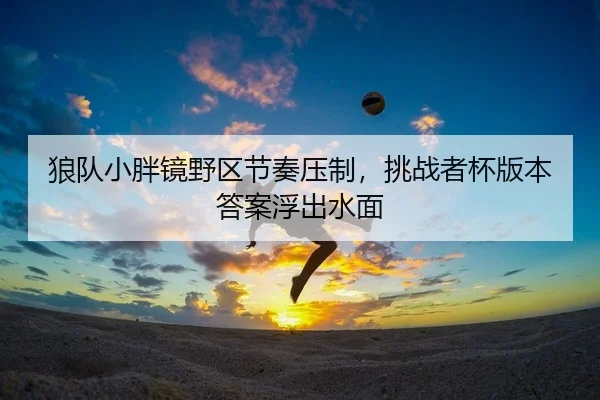 狼队小胖镜野区节奏压制，挑战者杯版本答案浮出水面